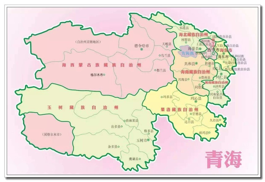 中国青海果洛地图图片