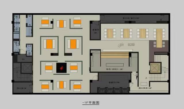 餐饮空间功能泡泡图图片