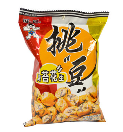 旺旺挑豆海苔花生80g原味单袋