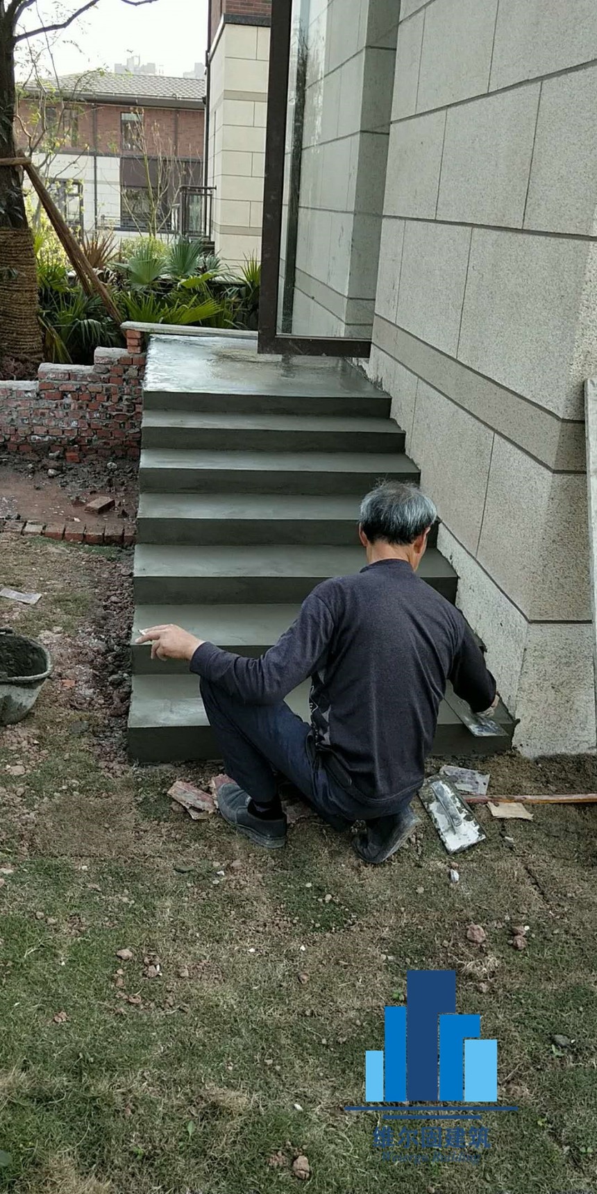 江山樾室外砖砌楼梯