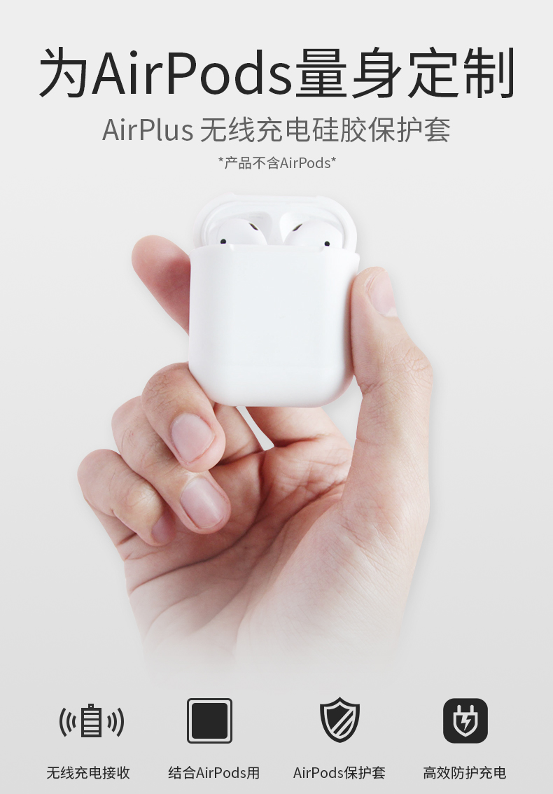 澳大利亞hiqairplus無線充電耳機保護套