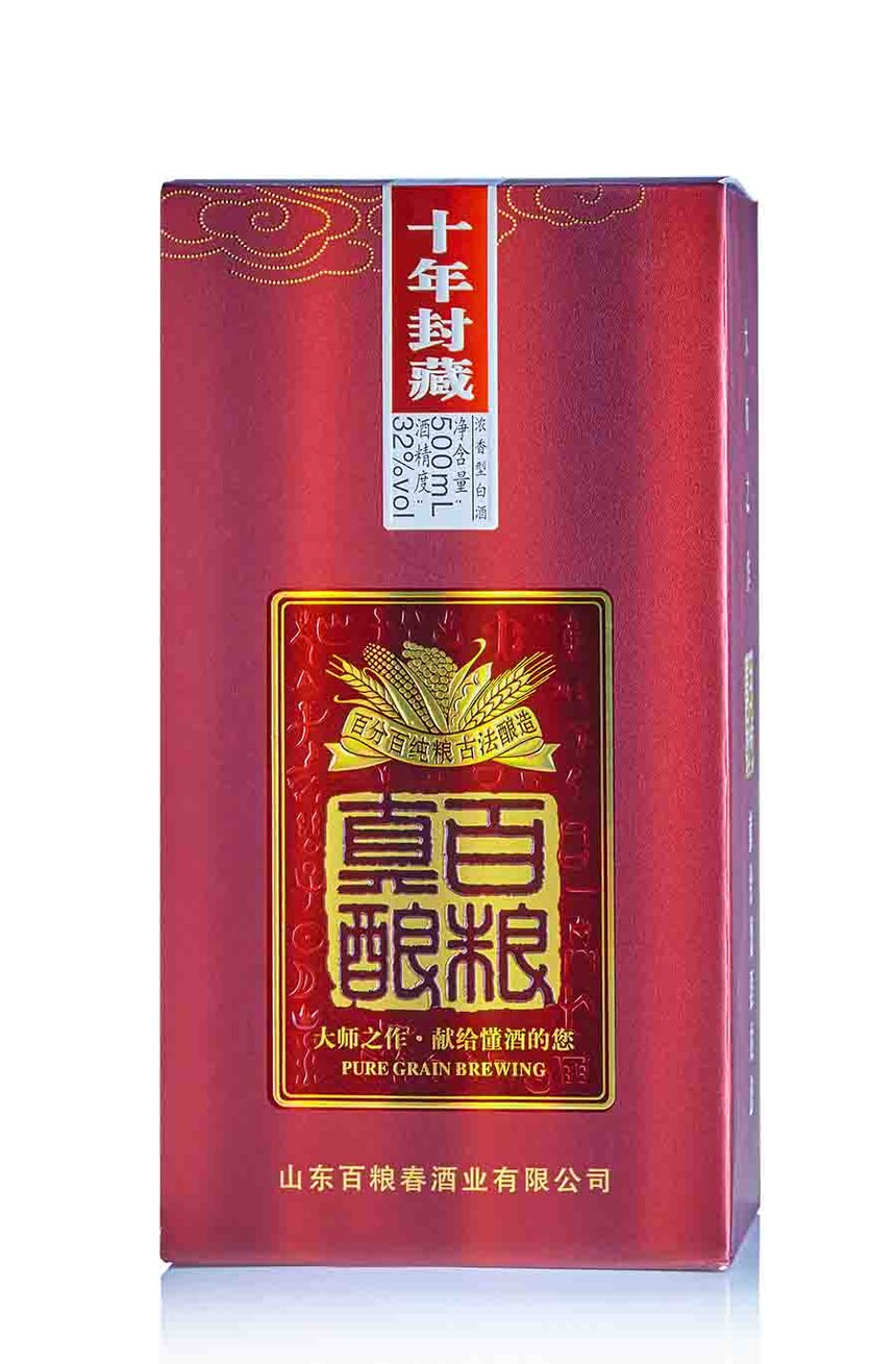 十年真酿 32° 500ml-山东百粮春酒业有限公司